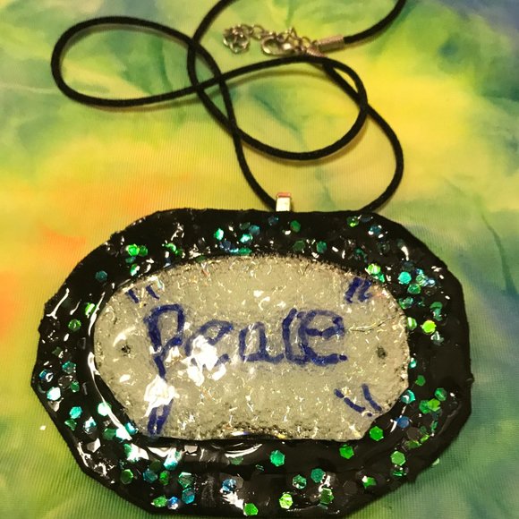 Reversible Exclusive Rare Unique Vintage One of a KInd Handmade Necklace - Picture 7 of 16